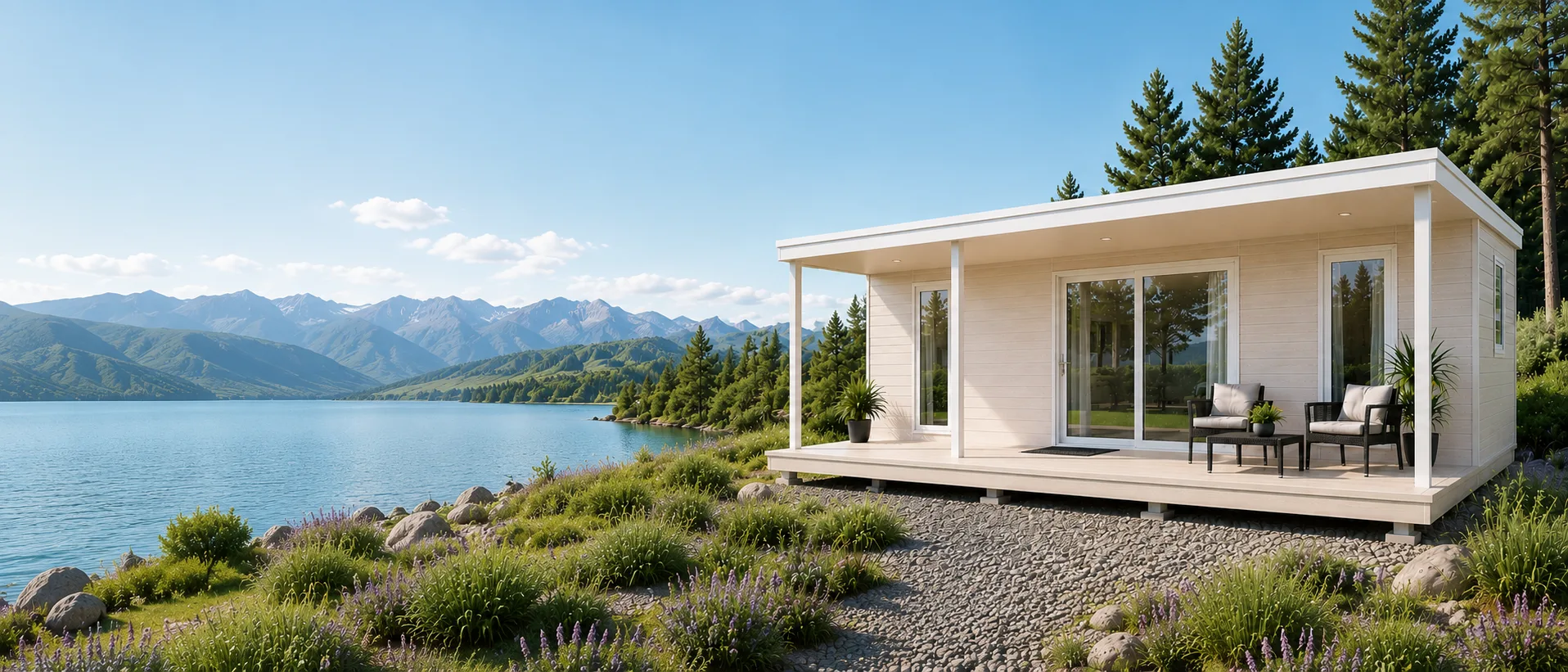 Cabyne junto al lago, en plena naturaleza